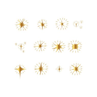 Bir dizi parlak yıldız koleksiyonu.