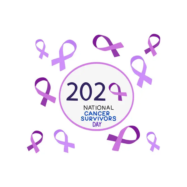 Journée Nationale Des Survivants Cancer — Image vectorielle