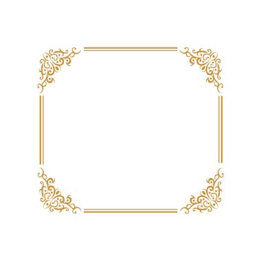 Köşe Sertifikası için Altın Dikdörtgen Çerçeve