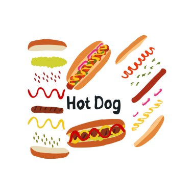 hotdog kümesi vektörünü paketle