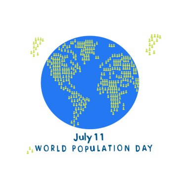 Dünya Nüfus Günü vektör