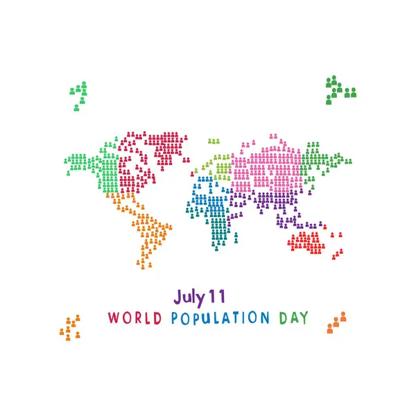 stock vector world population day vector