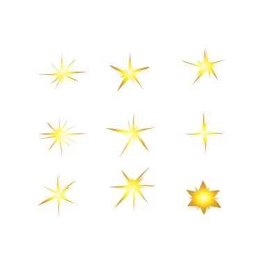 Parlak yıldız vektörünü ayarla