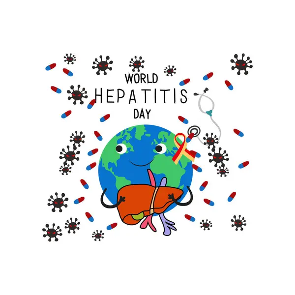 Dünya hepatit gün vektör