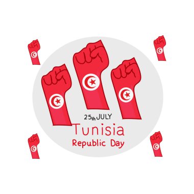 Tunisia republic day  vector clipart