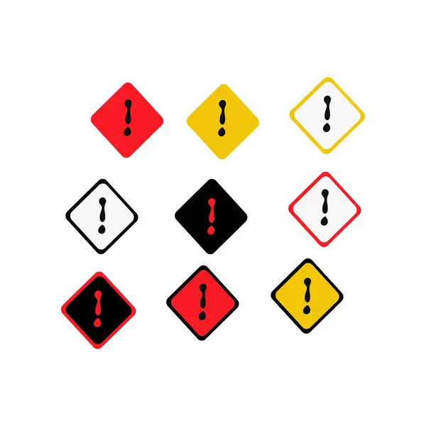 stock vector Safety traffic signs lights set