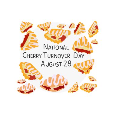 ulusal vişneli turta günü vektörü