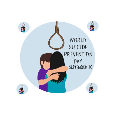 Dünya intihar önleme günü vektörü