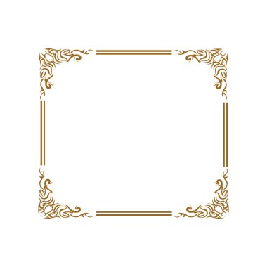 Köşe Sertifikası için Altın Dikdörtgen Çerçeve 