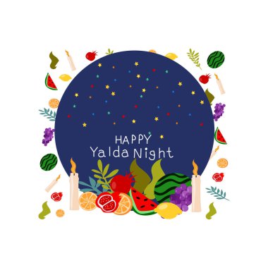 happy yalda night vector clipart