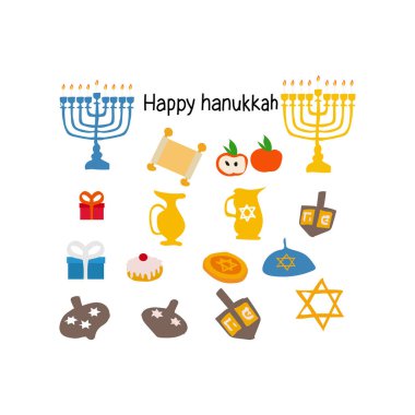 Mutlu Hanukkah festivali vektörü