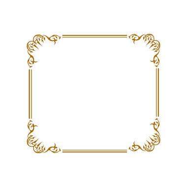 Köşe Sertifikası için Altın Dikdörtgen Çerçeve