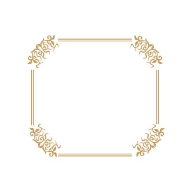 Köşe Sertifikası için Altın Dikdörtgen Çerçeve