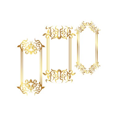 Vintage çerçeve vektörel çizimi