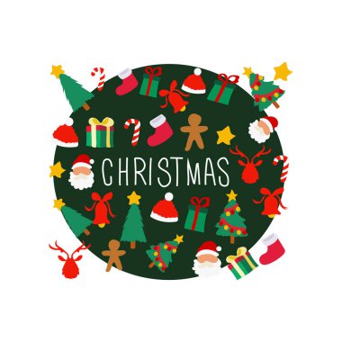 Noel arifesi vektör çizim