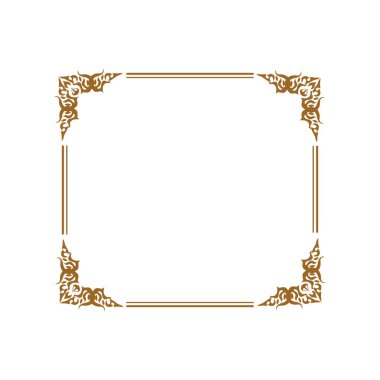 Köşe Sertifikası için Altın Dikdörtgen Çerçeve