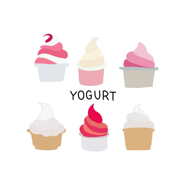 Yoğurt desenli yoğurt.