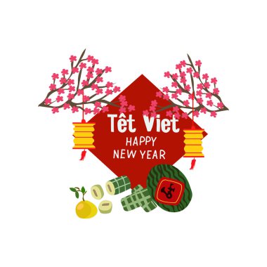 Vietnam teti serbest vektör çizimi