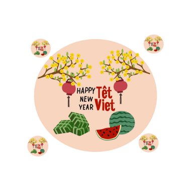 Vietnam teti serbest vektör çizimi