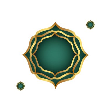 islamic banner islamic decorations islamic green gold clipart