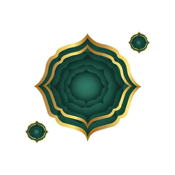 İslami bayrak İslami dekorasyonlar İslami yeşil altın