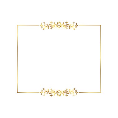 Altın kenar Altın Sınır Sıcak Renk Çerçevesi 