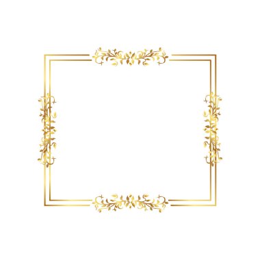 Altın kenar Altın Sınır Sıcak Renk Çerçevesi 
