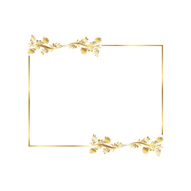 Altın kenar Altın Sınır Sıcak Renk Çerçevesi