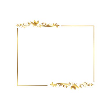  Altın kenar Altın Sınır Sıcak Renk Çerçevesi 