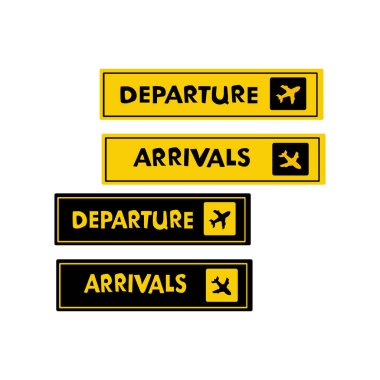 Havaalanı kalkış belgeleri.