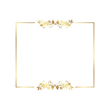 Altın kenar Altın Sınır Sıcak Renk Çerçevesi 