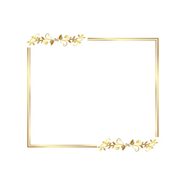 Altın kenar Altın Sınır Sıcak Renk Çerçevesi 