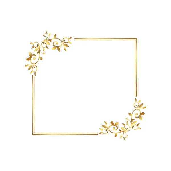 Altın kenar Altın Sınır Sıcak Renk Çerçevesi 