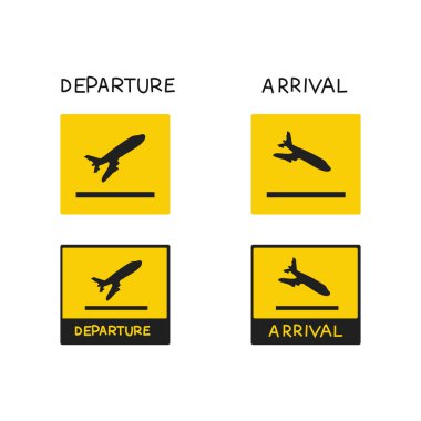 Gidiş ve gelişler sarı işaretler