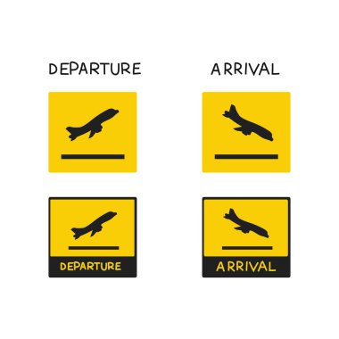 Gidiş ve gelişler sarı işaretler