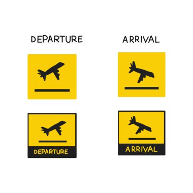 Gidiş ve gelişler sarı işaretler