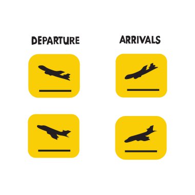 Gidiş ve gelişler sarı işaretler