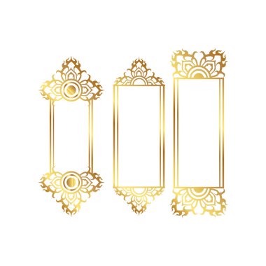 Köşe Sertifikası için Altın Dikdörtgen Çerçeve