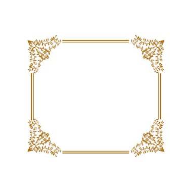 Altın kenar Altın Sınır Sıcak Renk Çerçevesi 