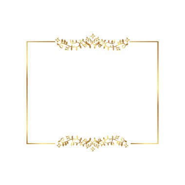 Altın kenar Altın Sınır Sıcak Renk Çerçevesi 
