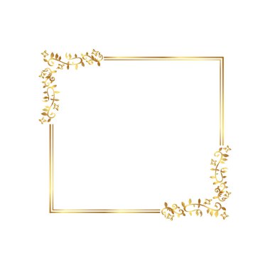 Altın kenar Altın Sınır Sıcak Renk Çerçevesi 