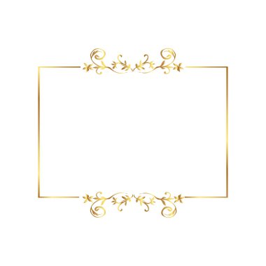 Altın sarısı sınır çerçevesi