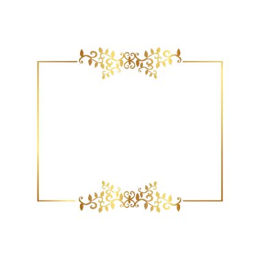 Altın sarısı sınır çerçevesi