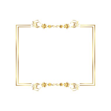 Altın sarısı sınır çerçevesi