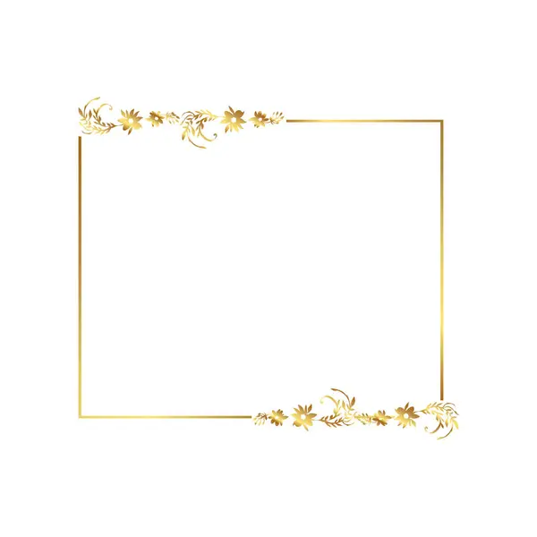 Altın sarısı sınır çerçevesi
