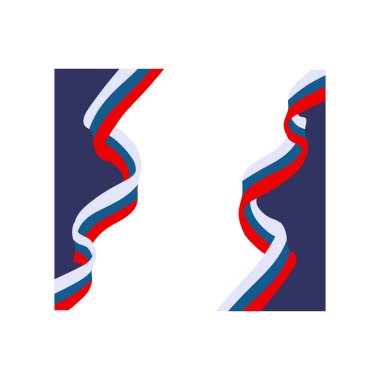 Rusya Bağımsızlık Günü Rusya 'da serbest vektör illüstrasyonu