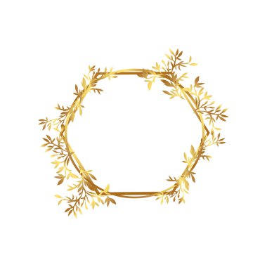 düğün altın çerçevesi