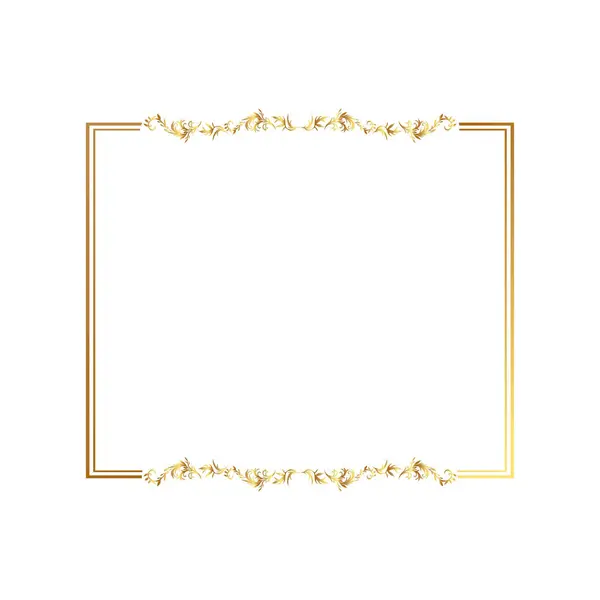 Altın sarısı sınır çerçevesi