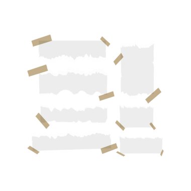 Bantlı Yırtık Kağıt Parçaları