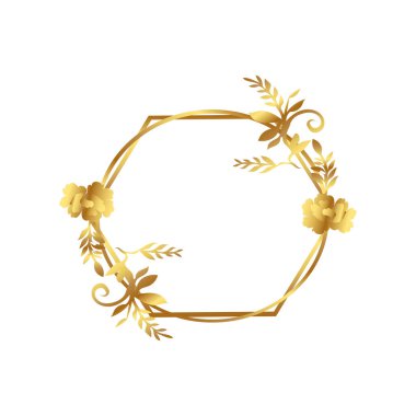 düğün altın çerçevesi